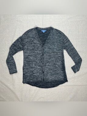 Simply Vera Vera Wang | Marled Gray Open Side Cardigan | Small
